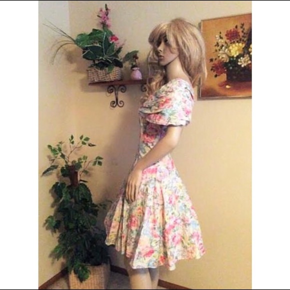 Positively Ellyn ILGWU Vintage 70s Fit Flare Dress - Picture 3 of 8